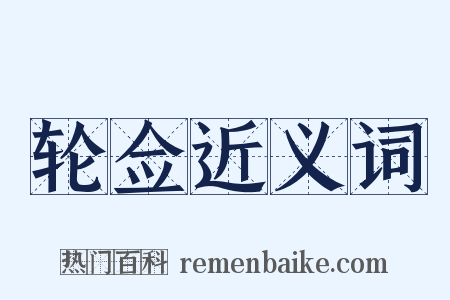 轮佥近义词是什么意思的图片
